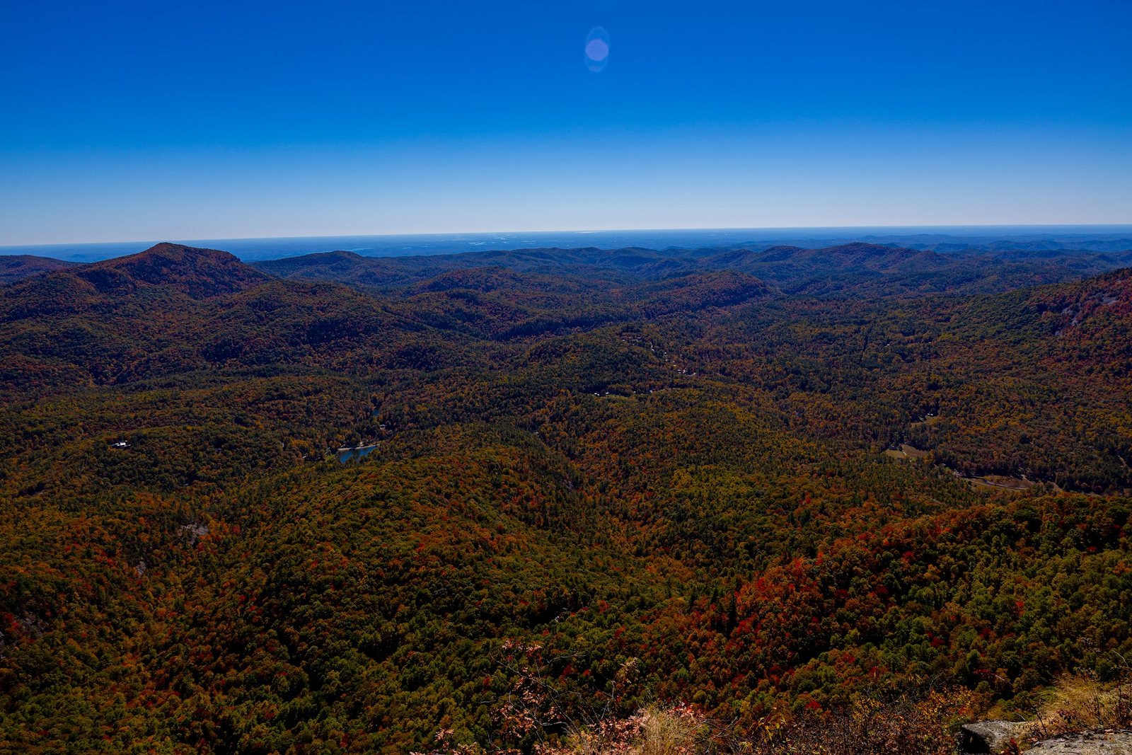 Autumn view over the Blue Ridge